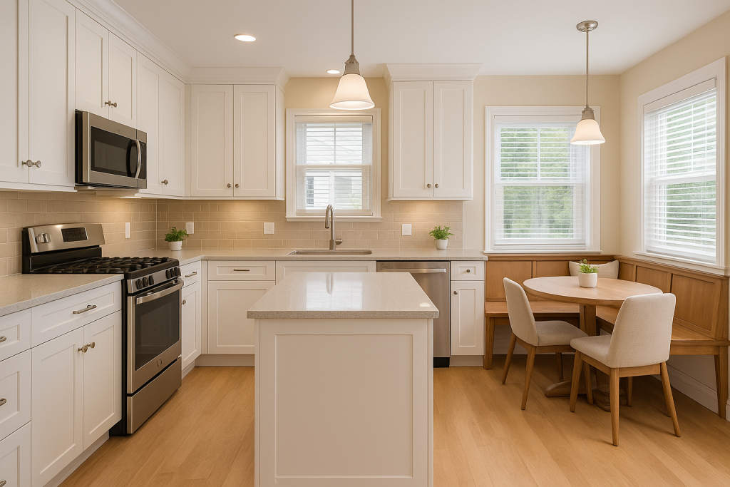 U-Shaped Kitchen with a Breakfast Nook