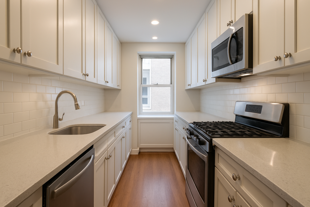 Tiny Islands in Narrow Kitchens