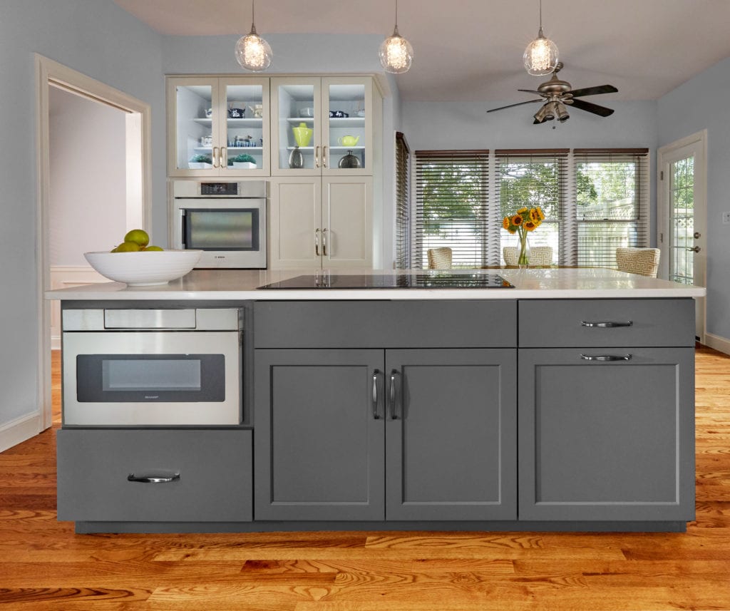 Built-in microwave drawer