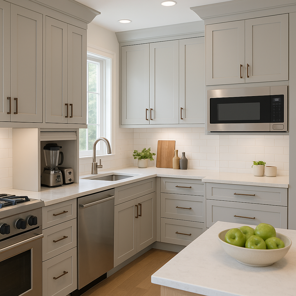 Kitchen with Appliance Garage