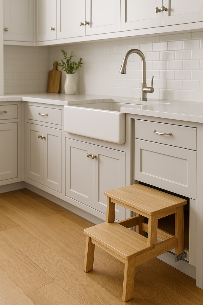 Pull-Out Step Stool Storage