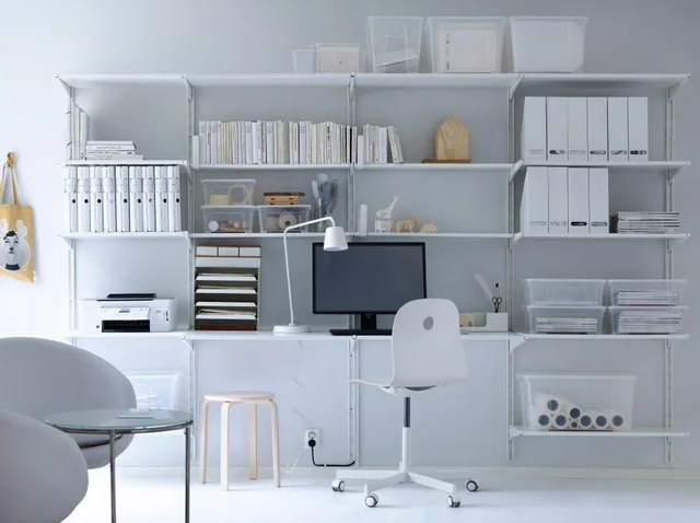 Vertical Storage with Open Shelving