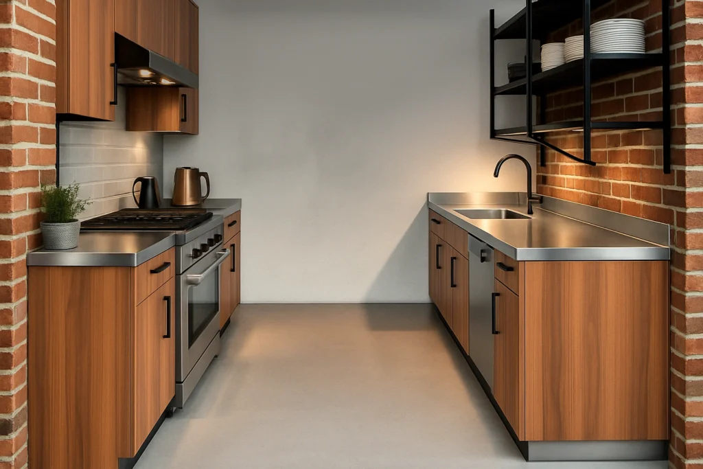 Create a Cohesive Parallel Kitchen Design