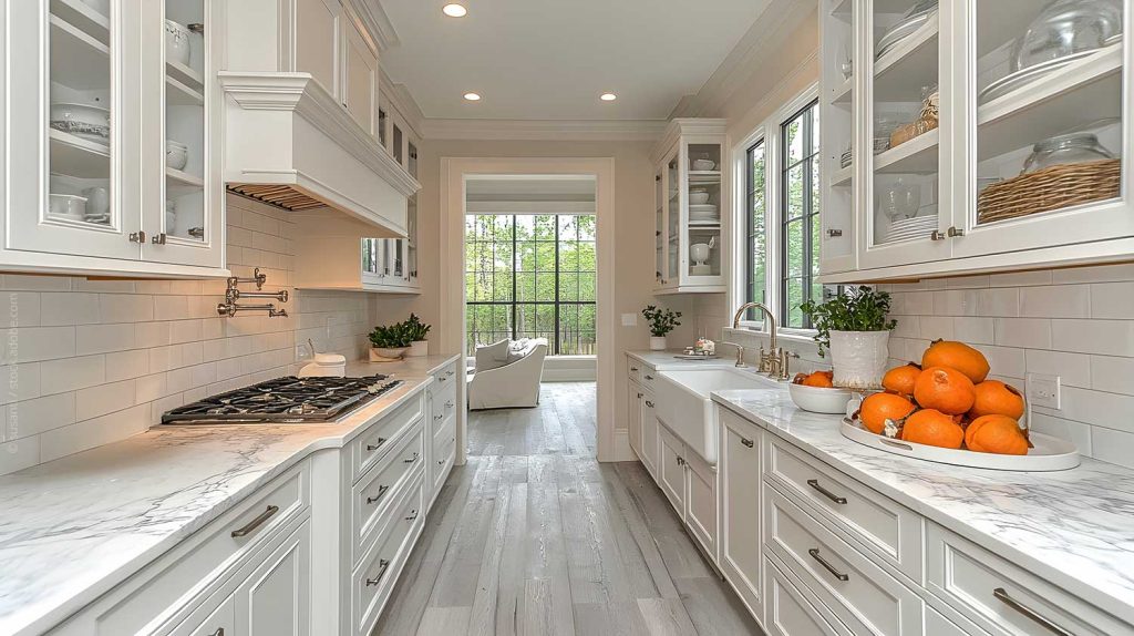 Use clear or translucent cabinet doors