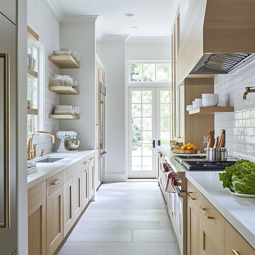 Use Open Shelving for Lightness