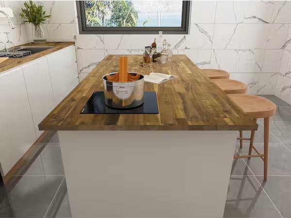 Butcher block: Warm and ideal for prepping