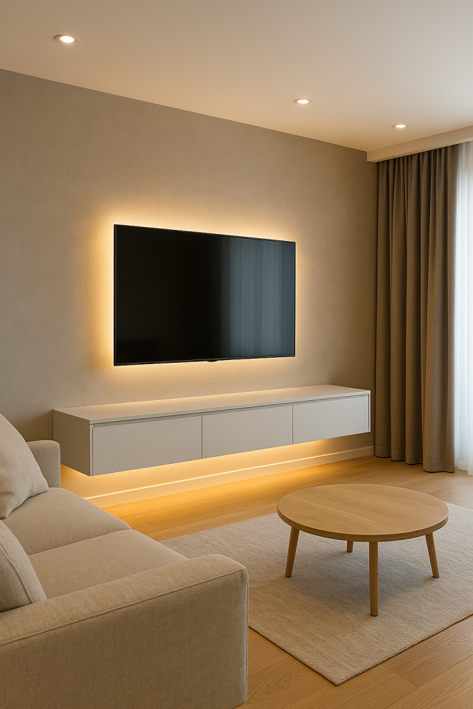 Floating TV Unit with LED Lighting