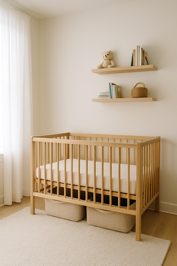 Under-Crib Drawers or Storage Baskets