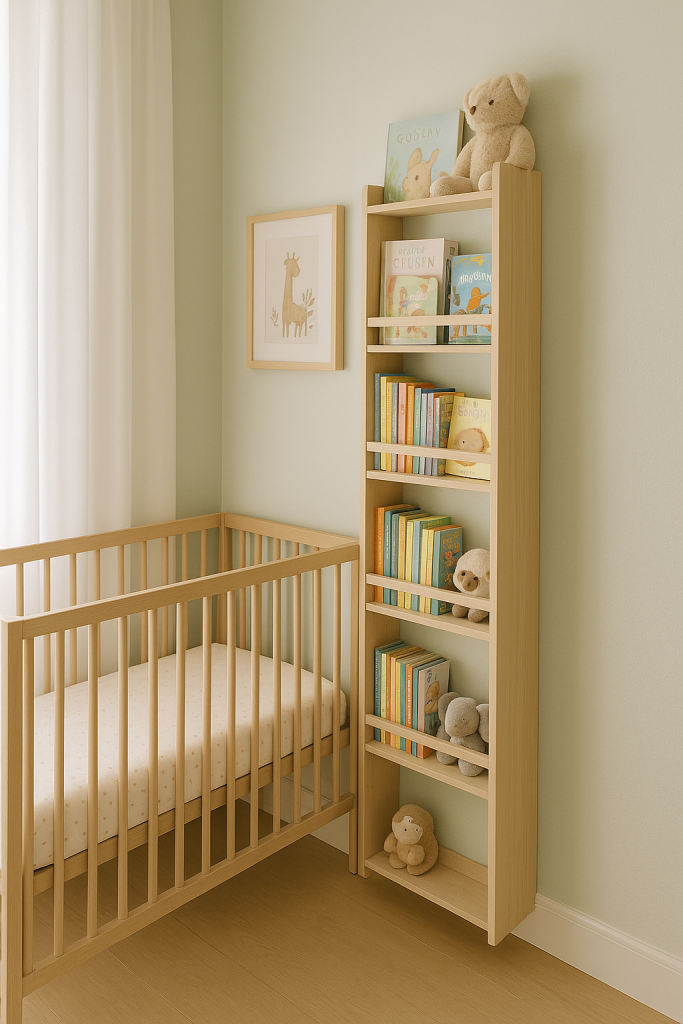 Slim Bookshelves or Wall Book Ledges
