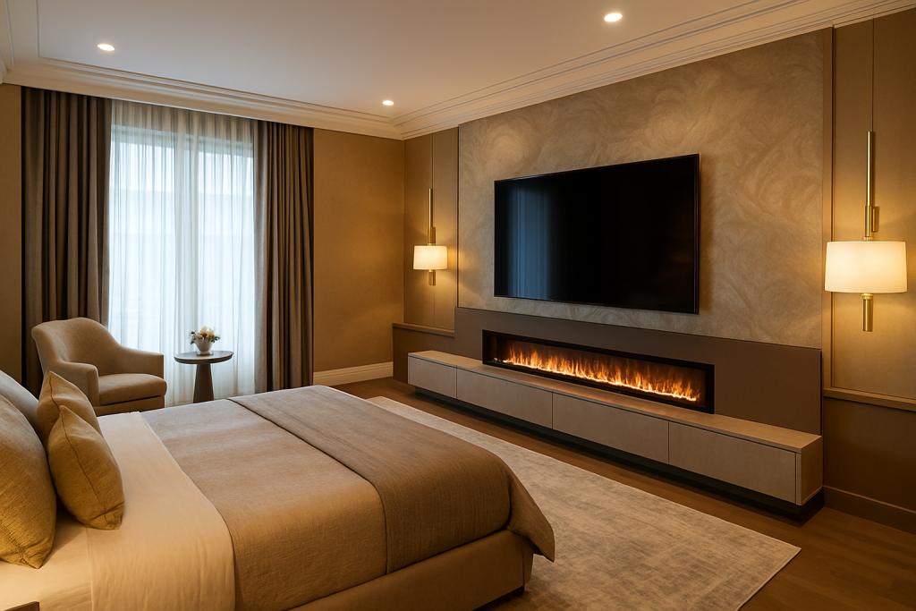Luxury Fireplace + TV Combo