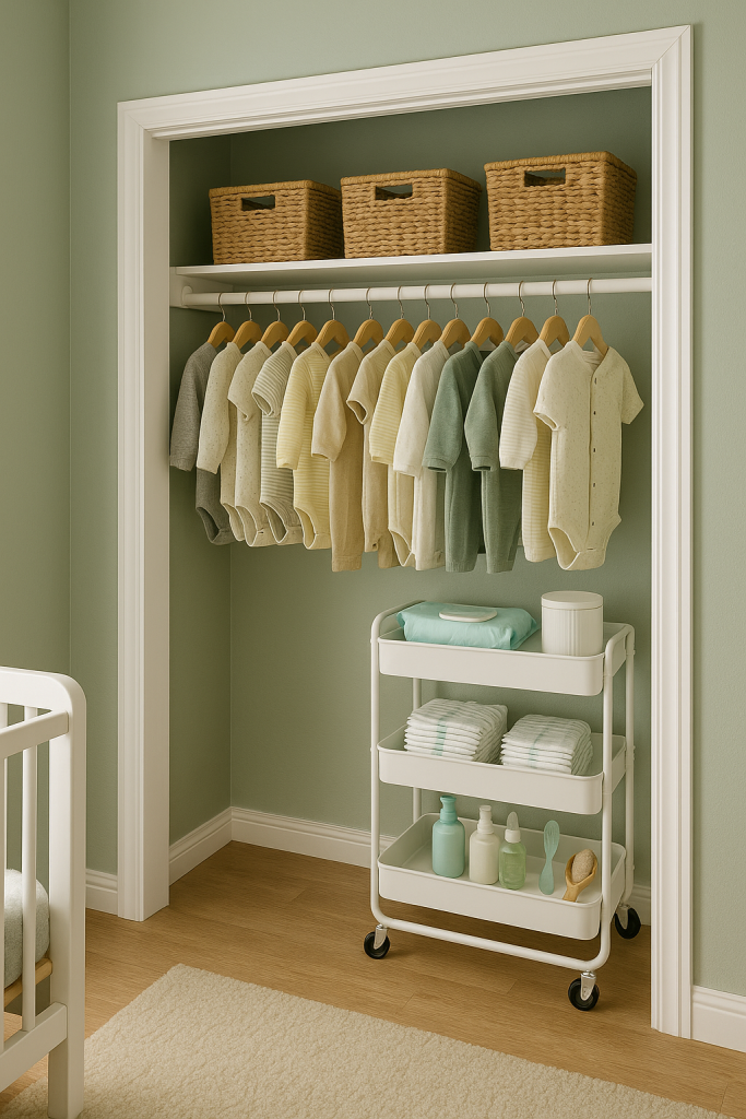 Rolling Carts Inside Closets
