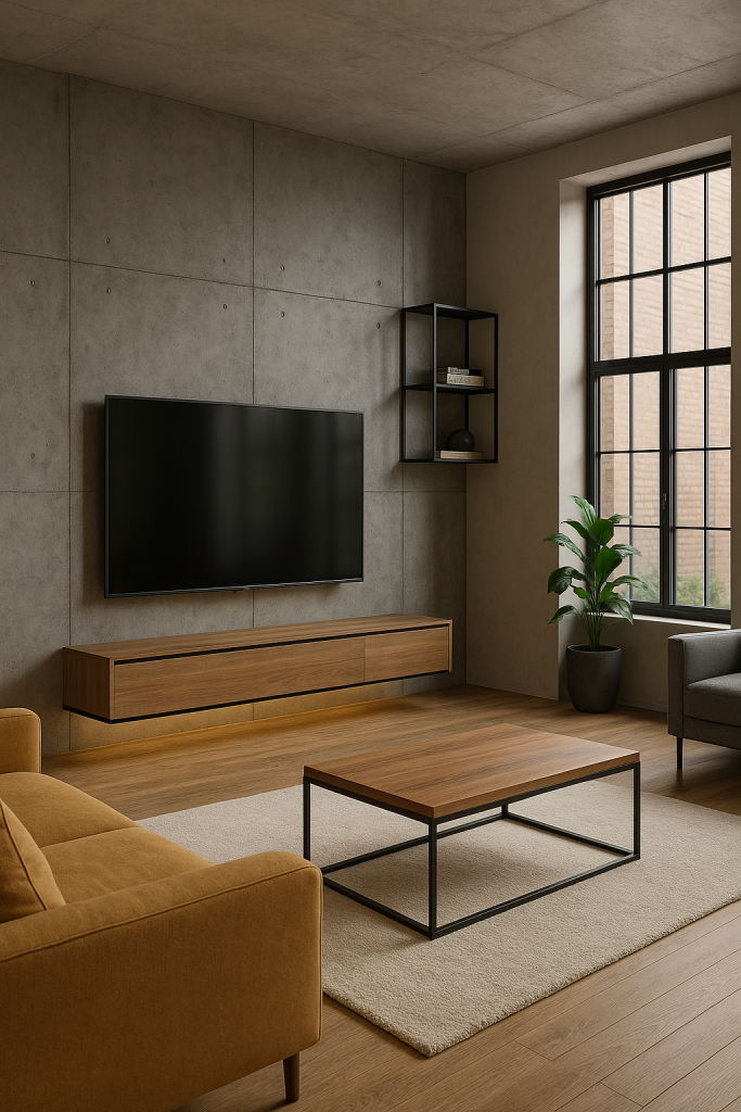Concrete Panel Accent Wall