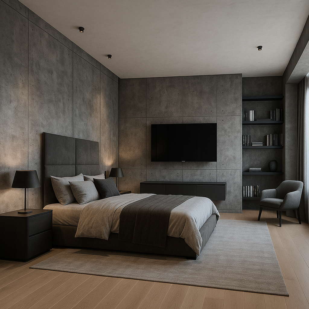Industrial Chic TV Wall