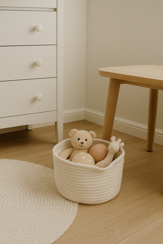 Minimalist Toy Baskets to Avoid Clutter