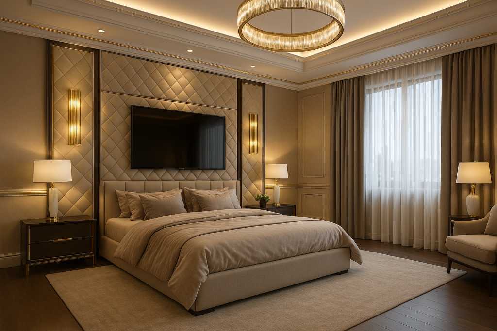 Hotel-Inspired Luxury Walls