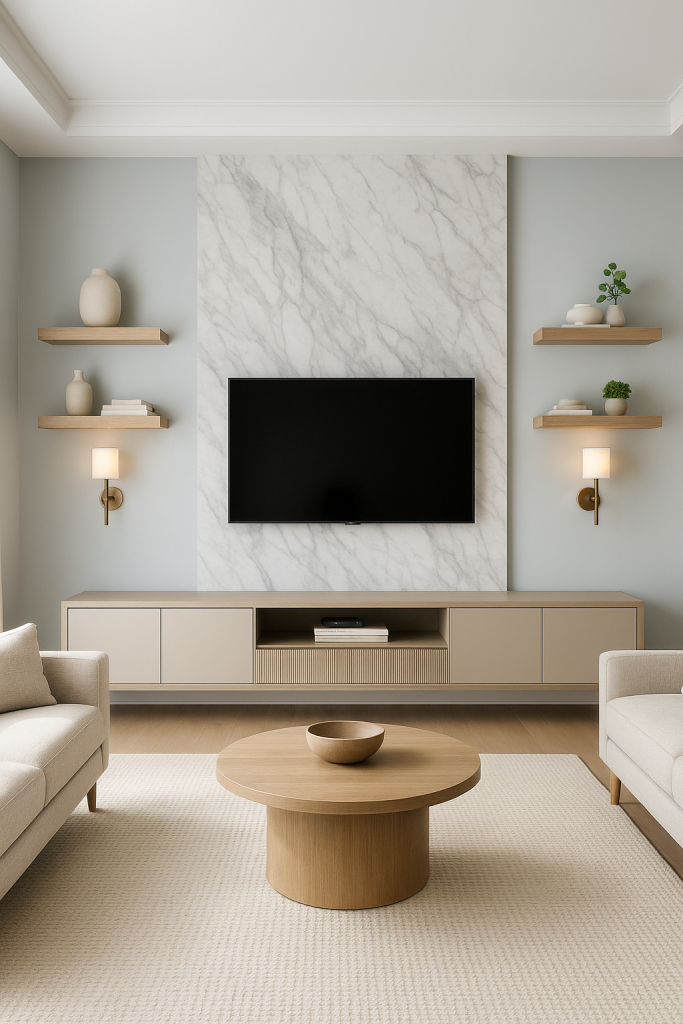 Symmetrical High-End Wall