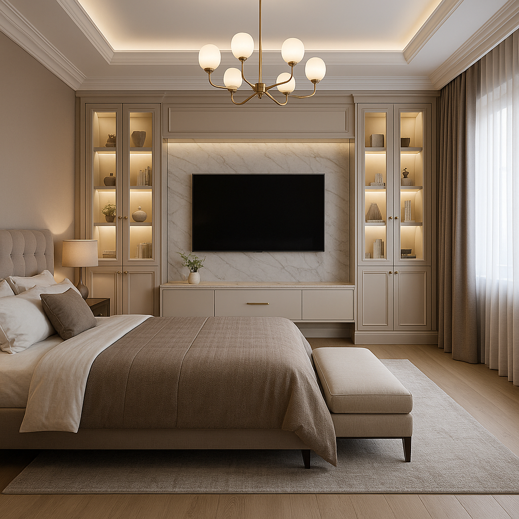 Symmetrical Side Cabinets