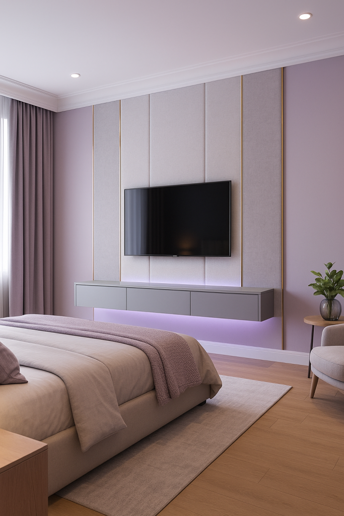 Wall-Mounted TVs with Hidden Wiring
