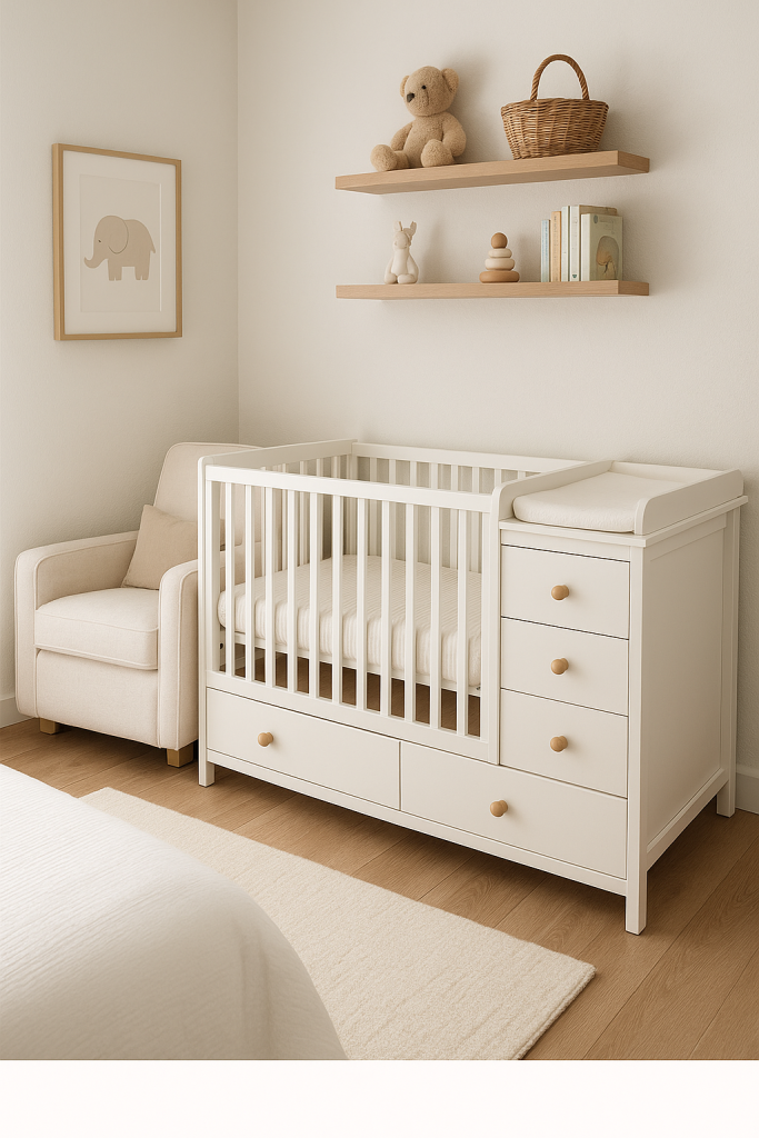 Mini Cribs with Built-in Storage