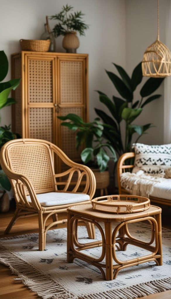 Incorporate Rattan & Cane Accents