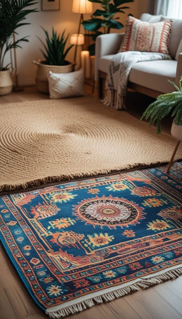 Layer Rugs for Instant Warmth