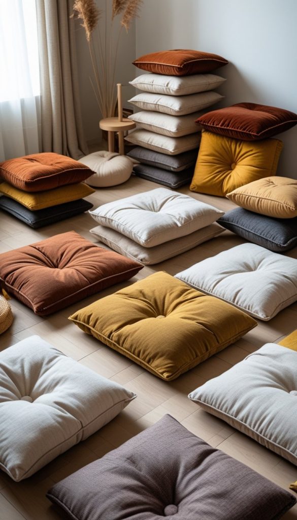 Use Floor Cushions for Extra Seating