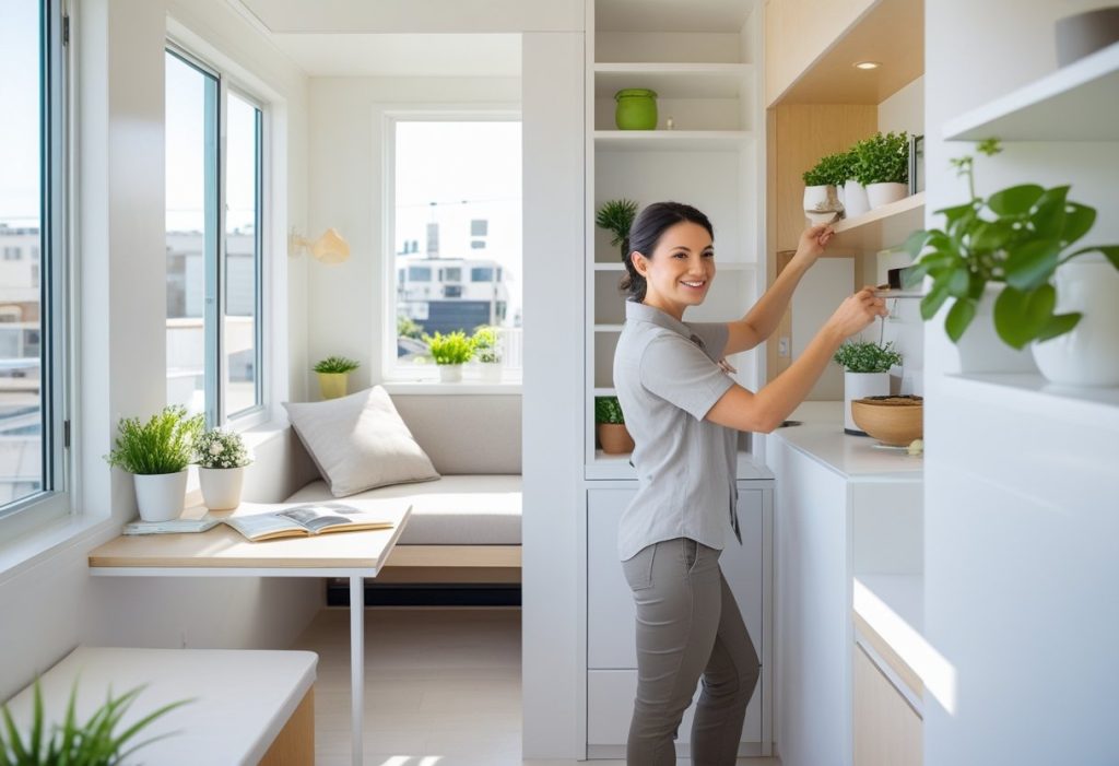 Melissa Gugni Focuses on styling and decluttering compact living spaces