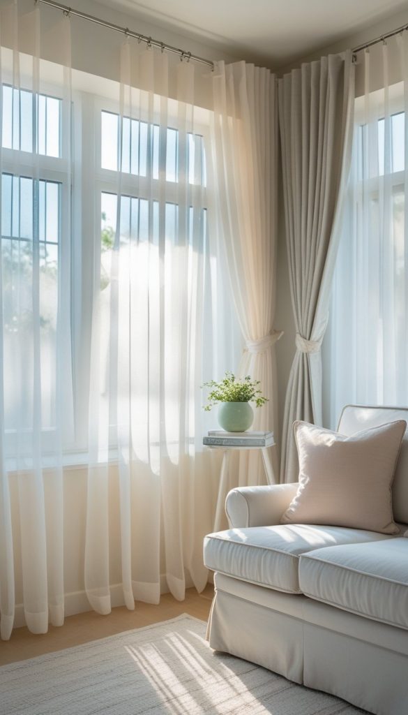 Incorporate Sheer Curtains