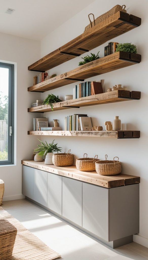Open Shelving & Rustic Storage
