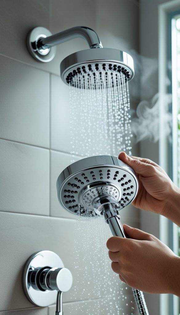 Replace Showerheads for a Spa Feel