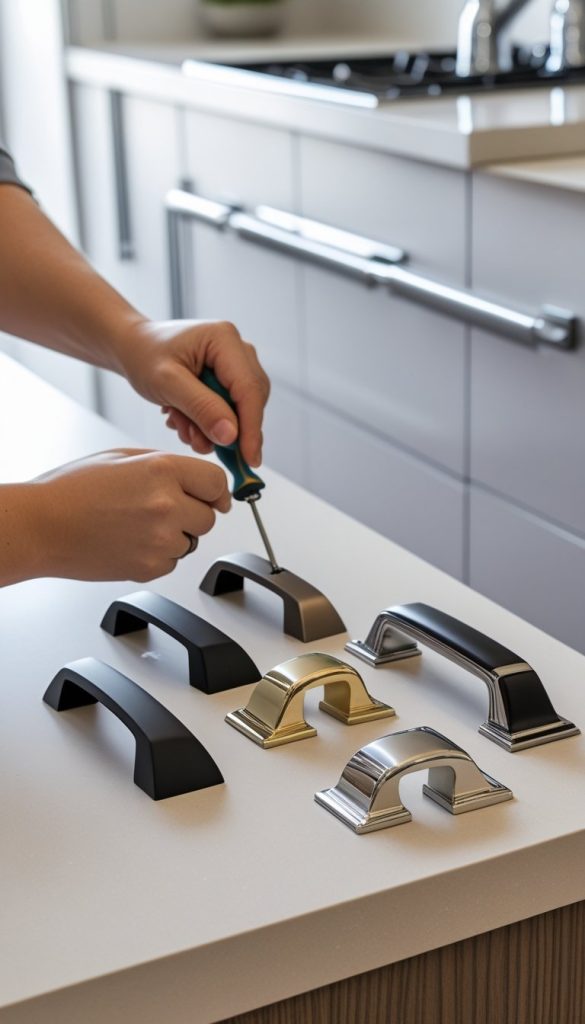 Replace Cabinet Handles and Pulls