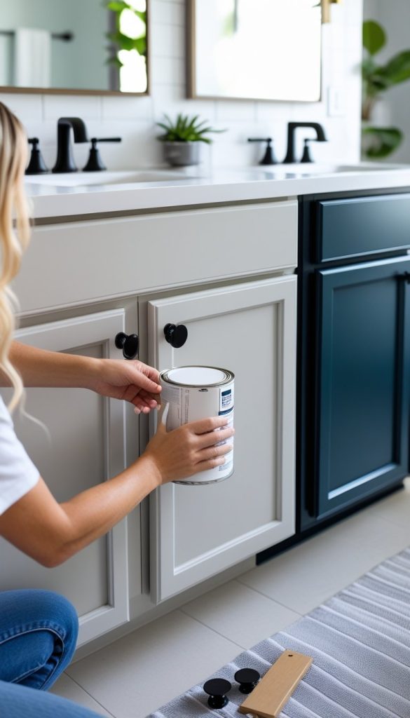 Paint or Refinish Vanity Cabinets