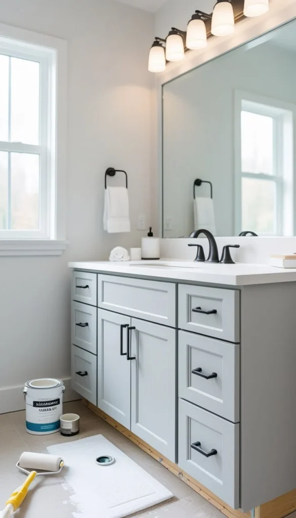 Fresh Paint for Walls and Cabinets