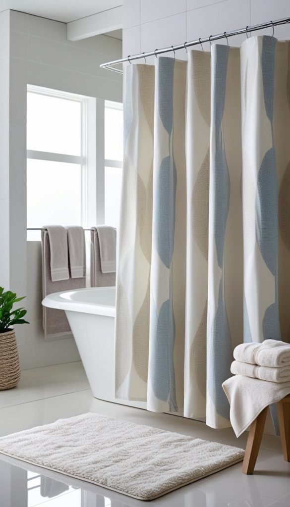 Replace Shower Curtains and Rugs